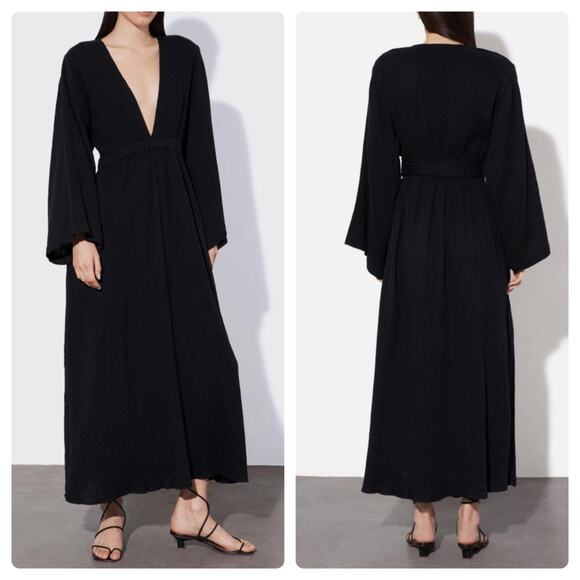 Mara Hoffman Blair Dress Black - Picture 1 of 14